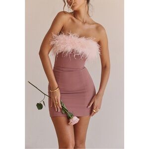 NEW House of CB Alexa Dress Warm Pink XS